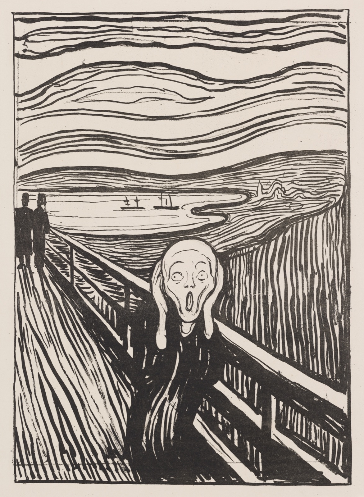 Výkřik (litografie), Edvard Munch
