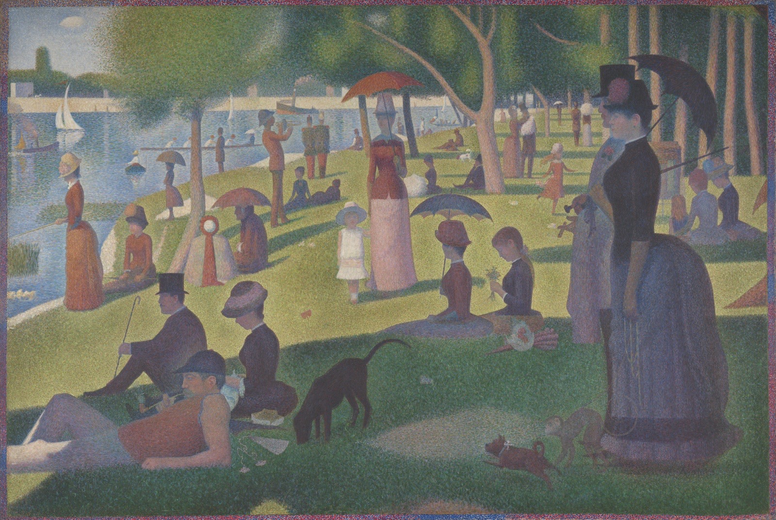 Nedělní odpoledne na ostrově Grande Jatte — 1884