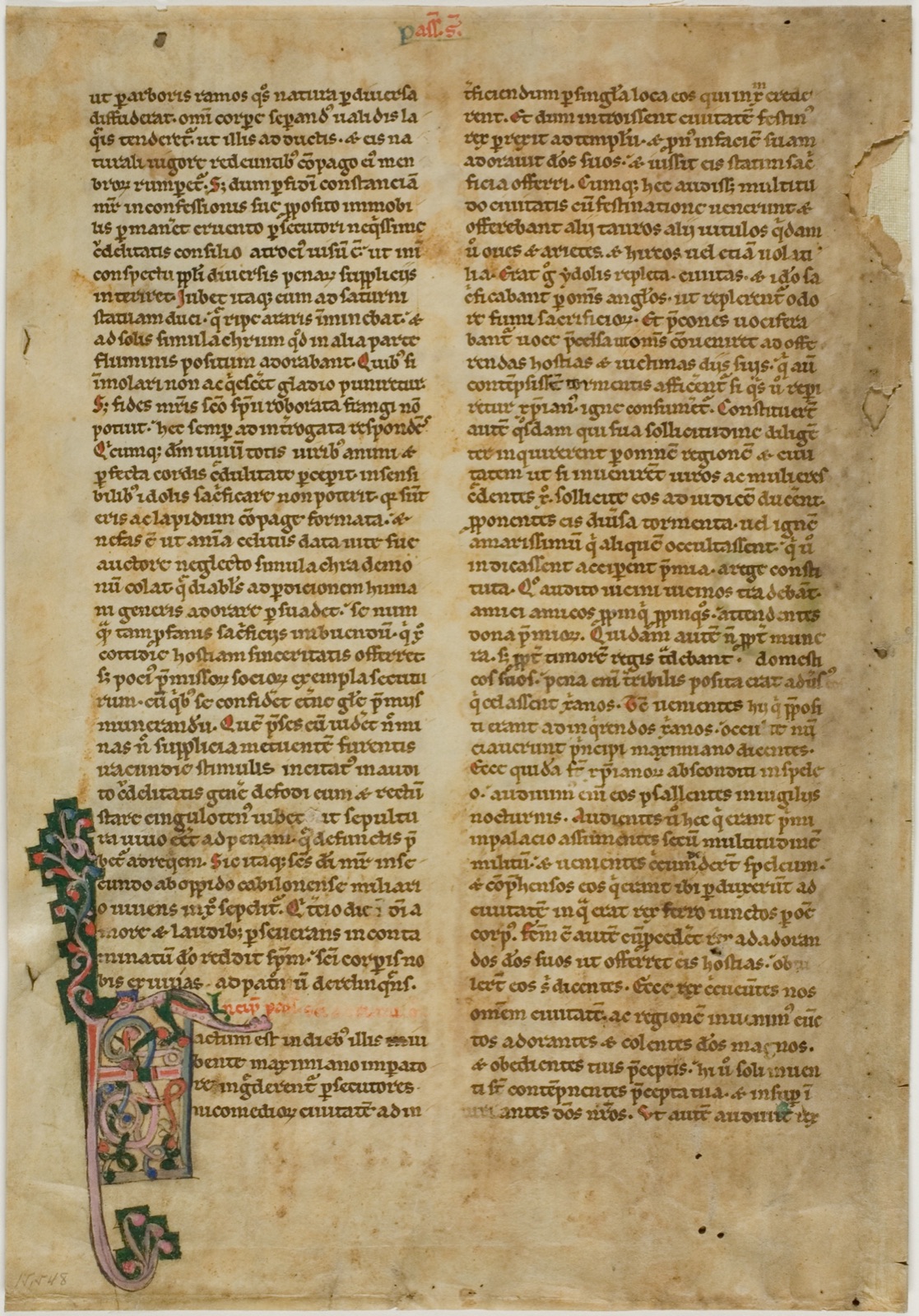 Dvojlisty z Vita Sanctorum neboli Životů svatých, Italian (Tuscany)