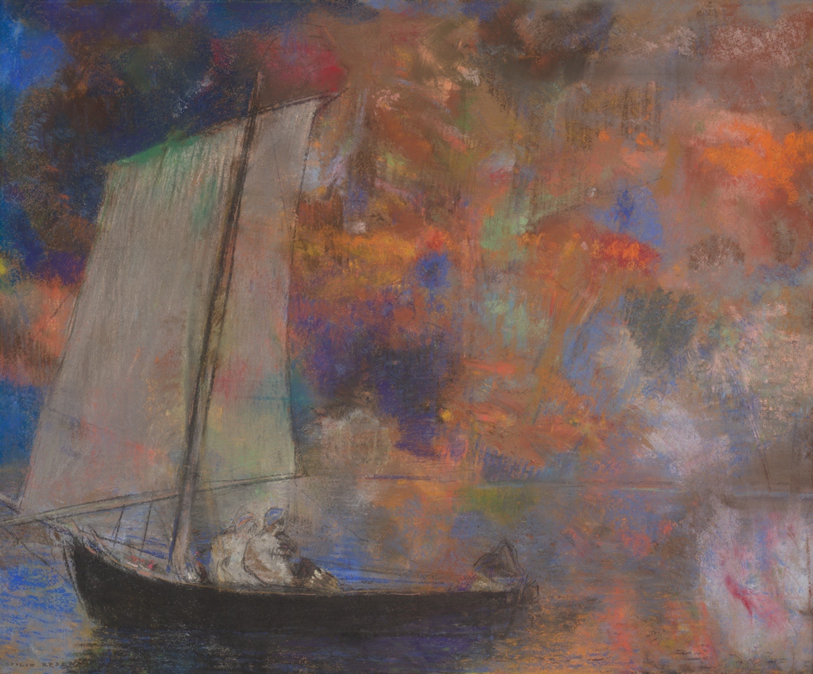 Květinová oblaka, Odilon Redon