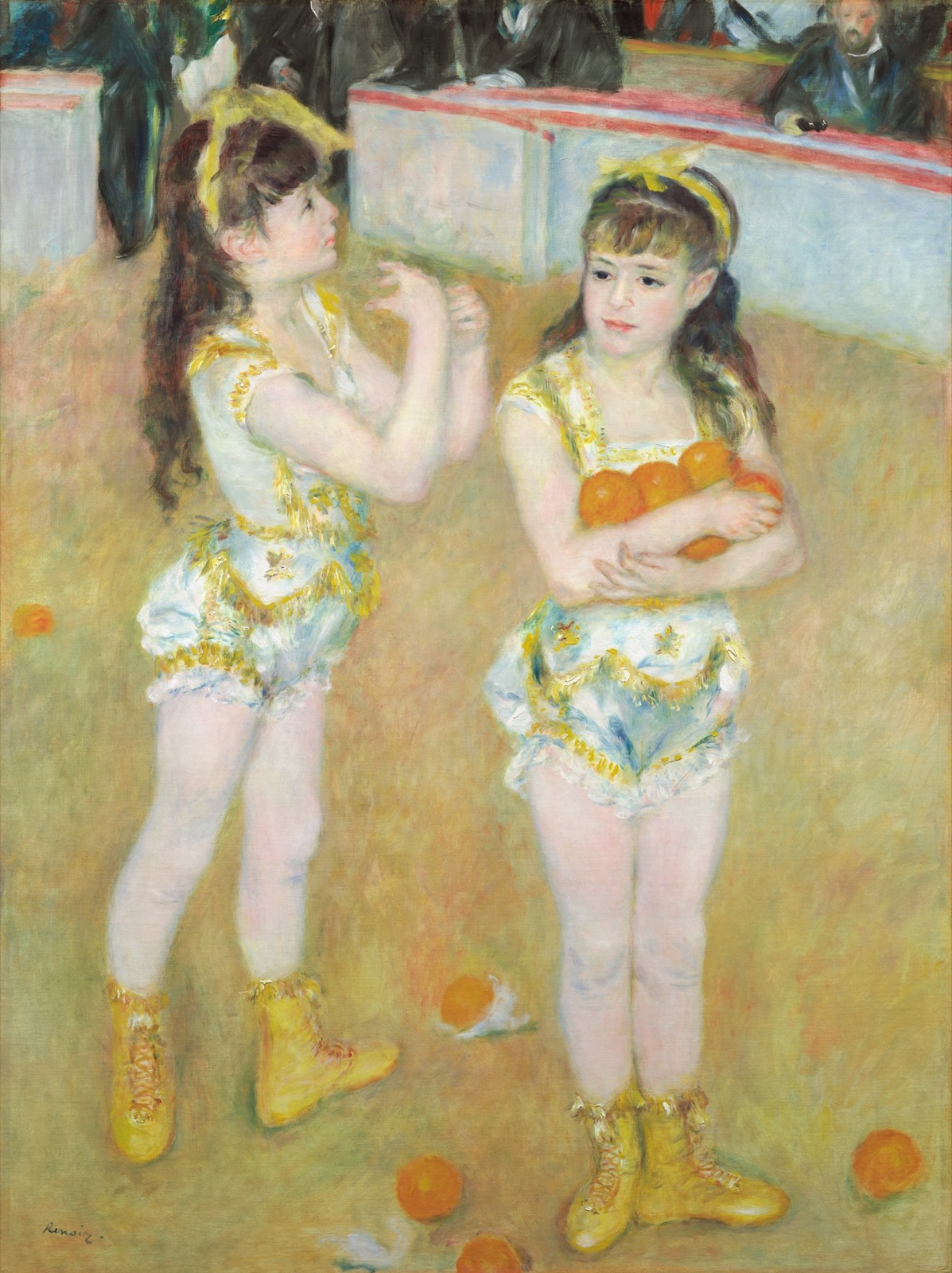 Akrobatky v cirkusu Fernando (Francisca a Angelina Wartenberg), Pierre-Auguste Renoir