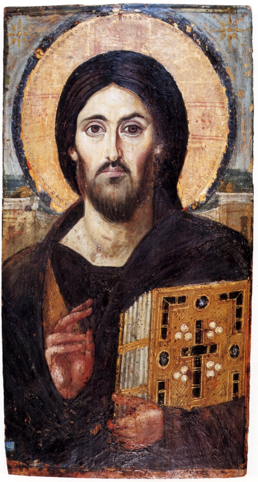Kristus Pantokrator ze Sinaje, neznámý cařihradský malíř