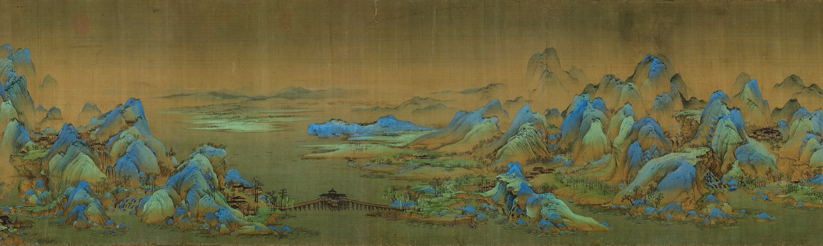 Tisíc li řek a hor, první část svitku, Wang Ximeng