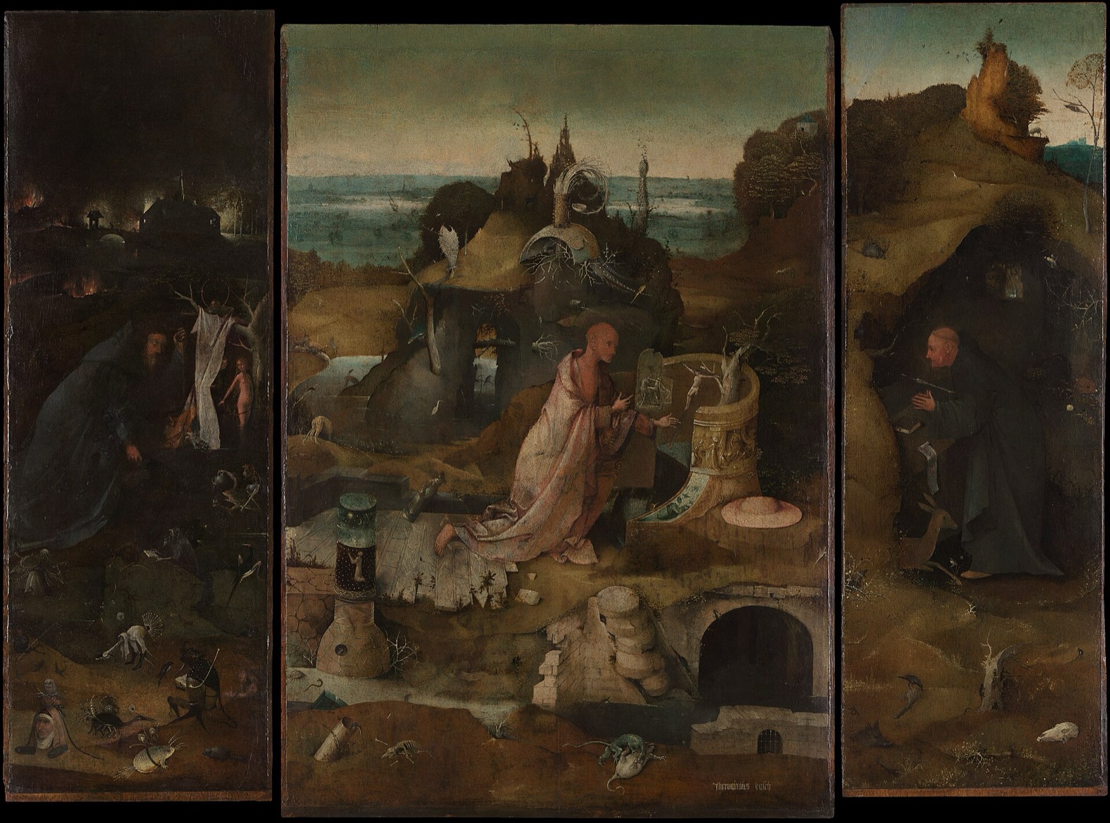Triptych poustevnických světců, Hieronymus Bosch
