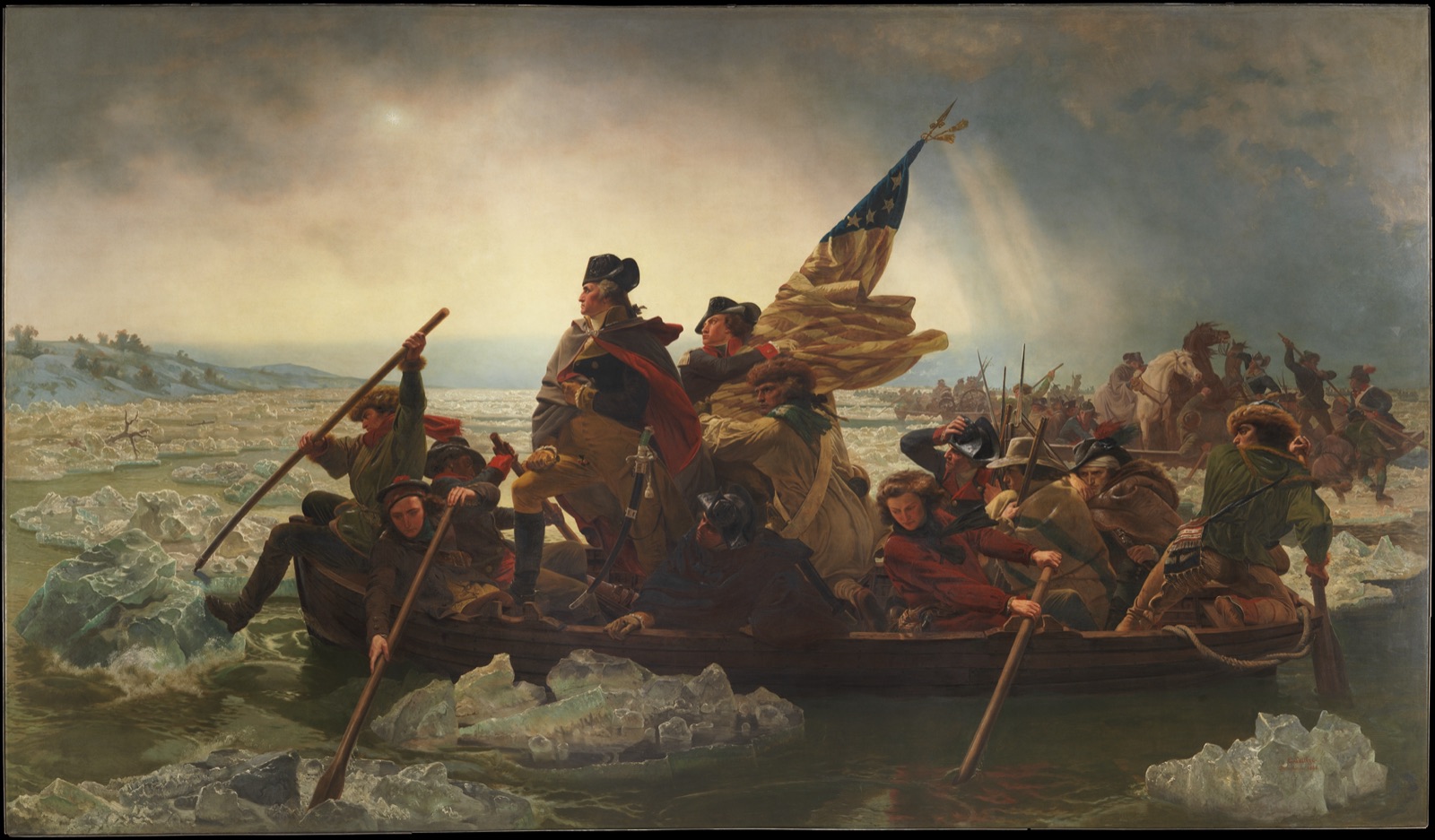 Washington překračuje Delaware, Emanuel Leutze