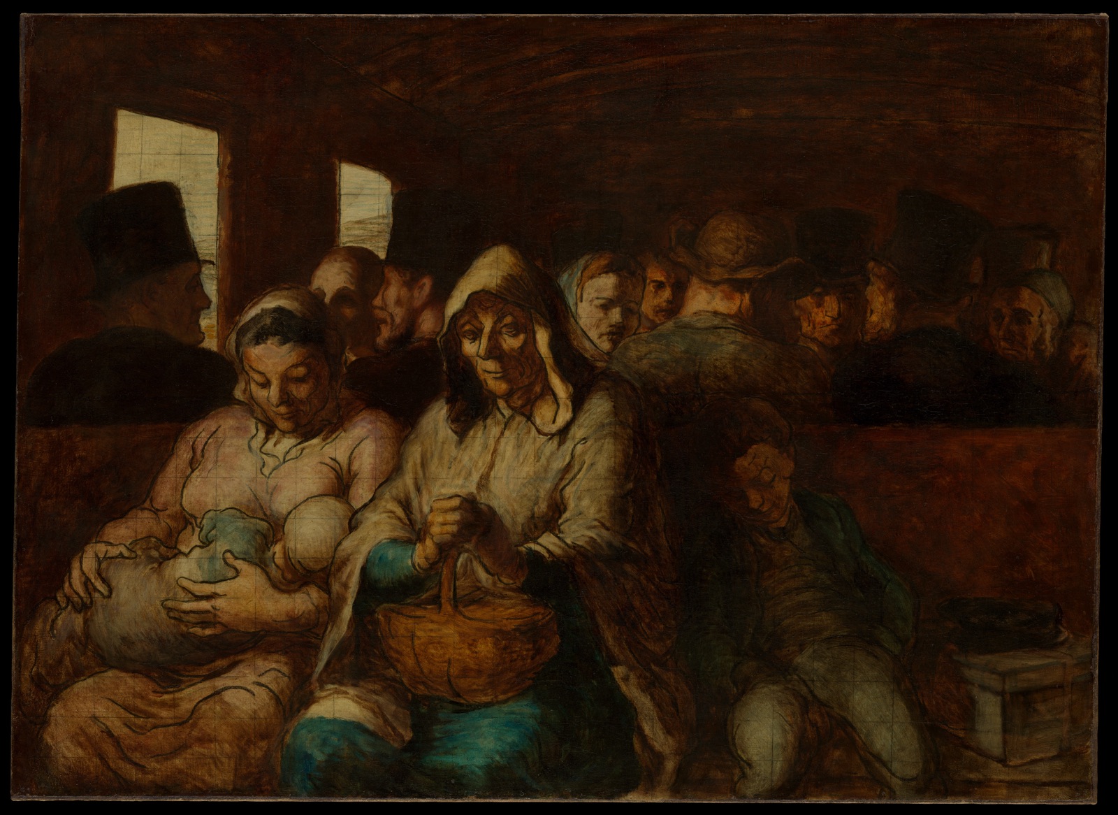 Vagon třetí třídy, Honoré Daumier