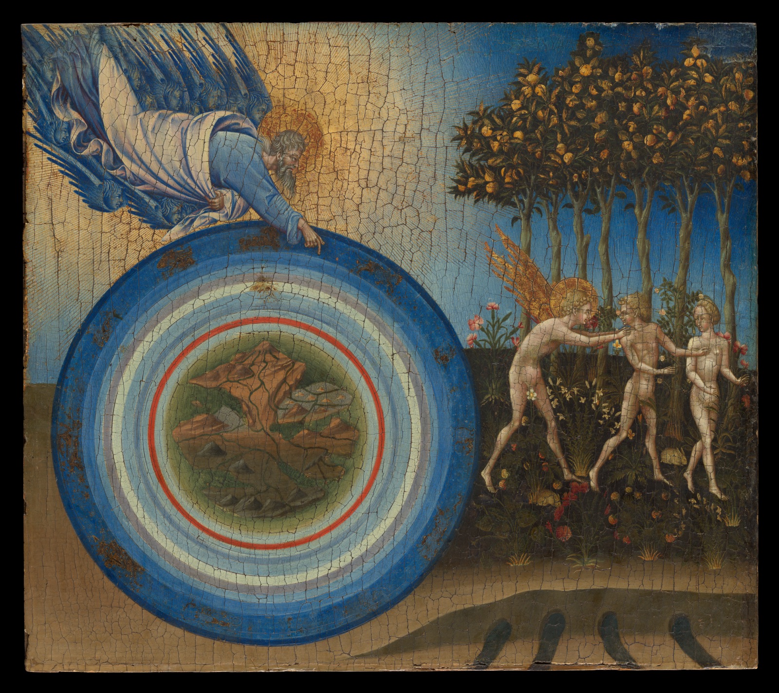 Stvoření světa a vyhnání z ráje, Giovanni di Paolo (Giovanni di Paolo di Grazia)
