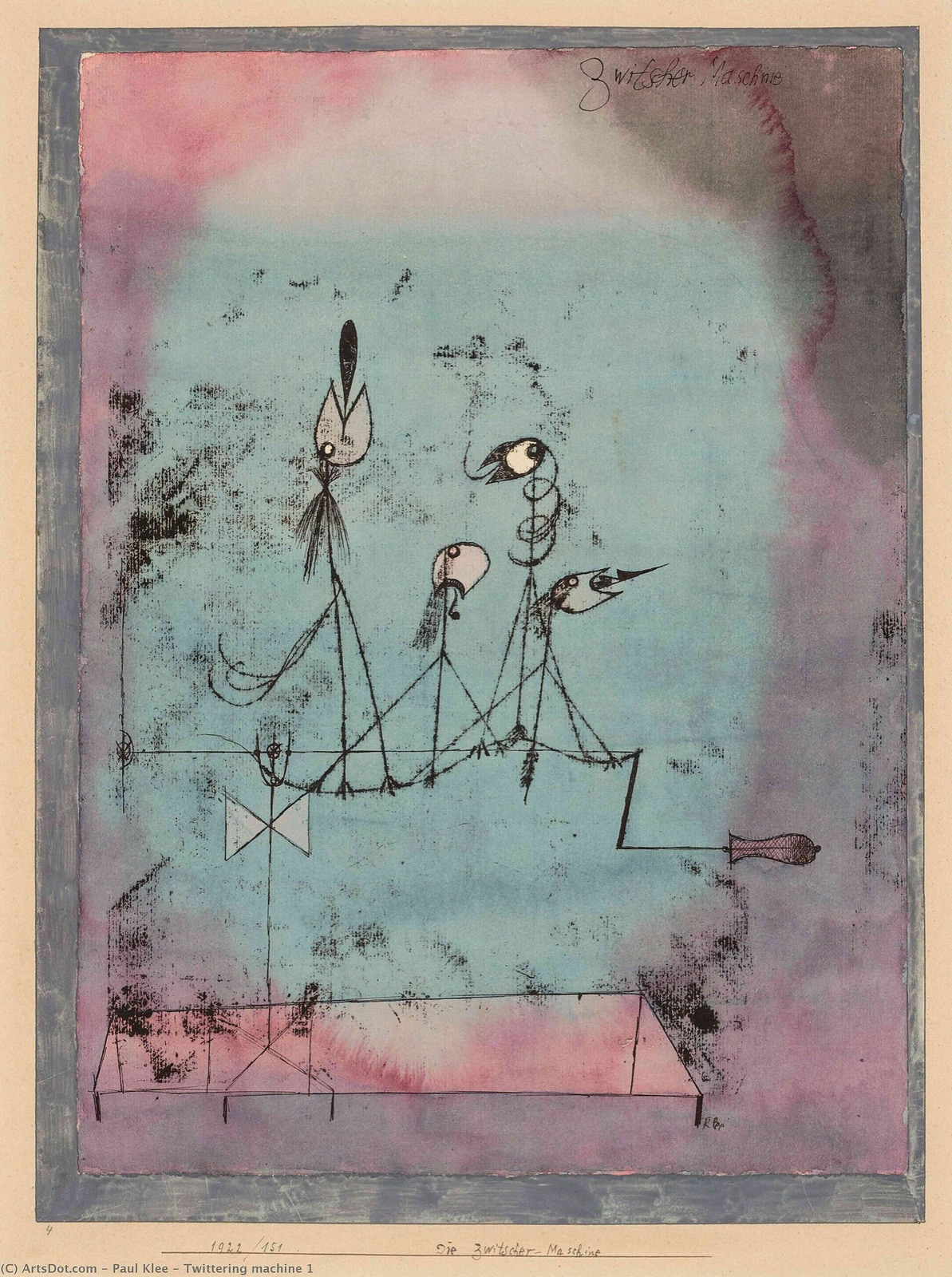 Cvrlikající stroj, Paul Klee