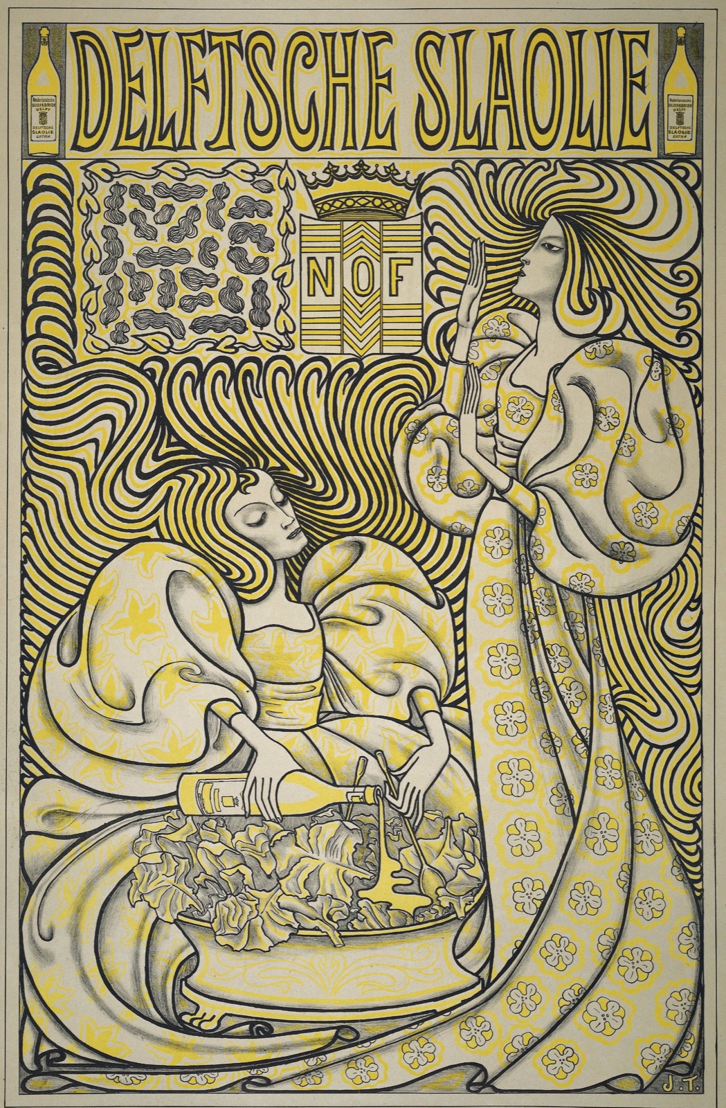 Plakát na delftský salátový olej, Jan Toorop