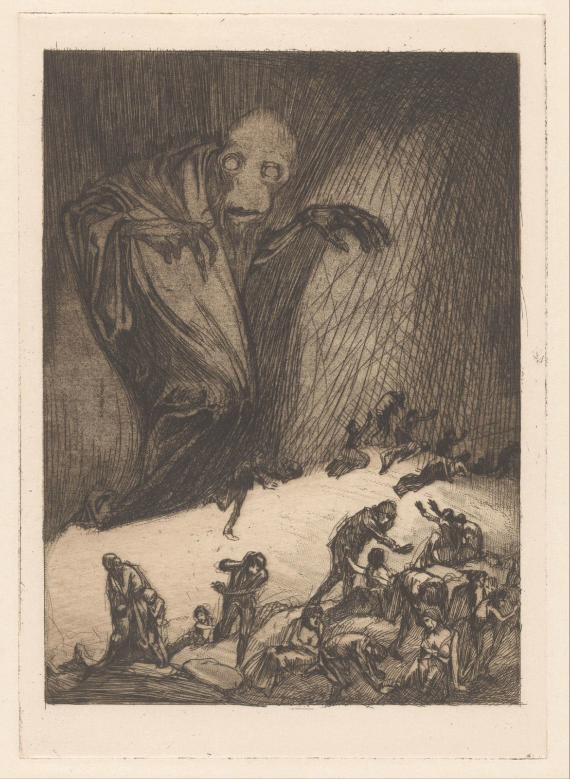 Monster met vluchtende mensen, Johannes Josephus Aarts