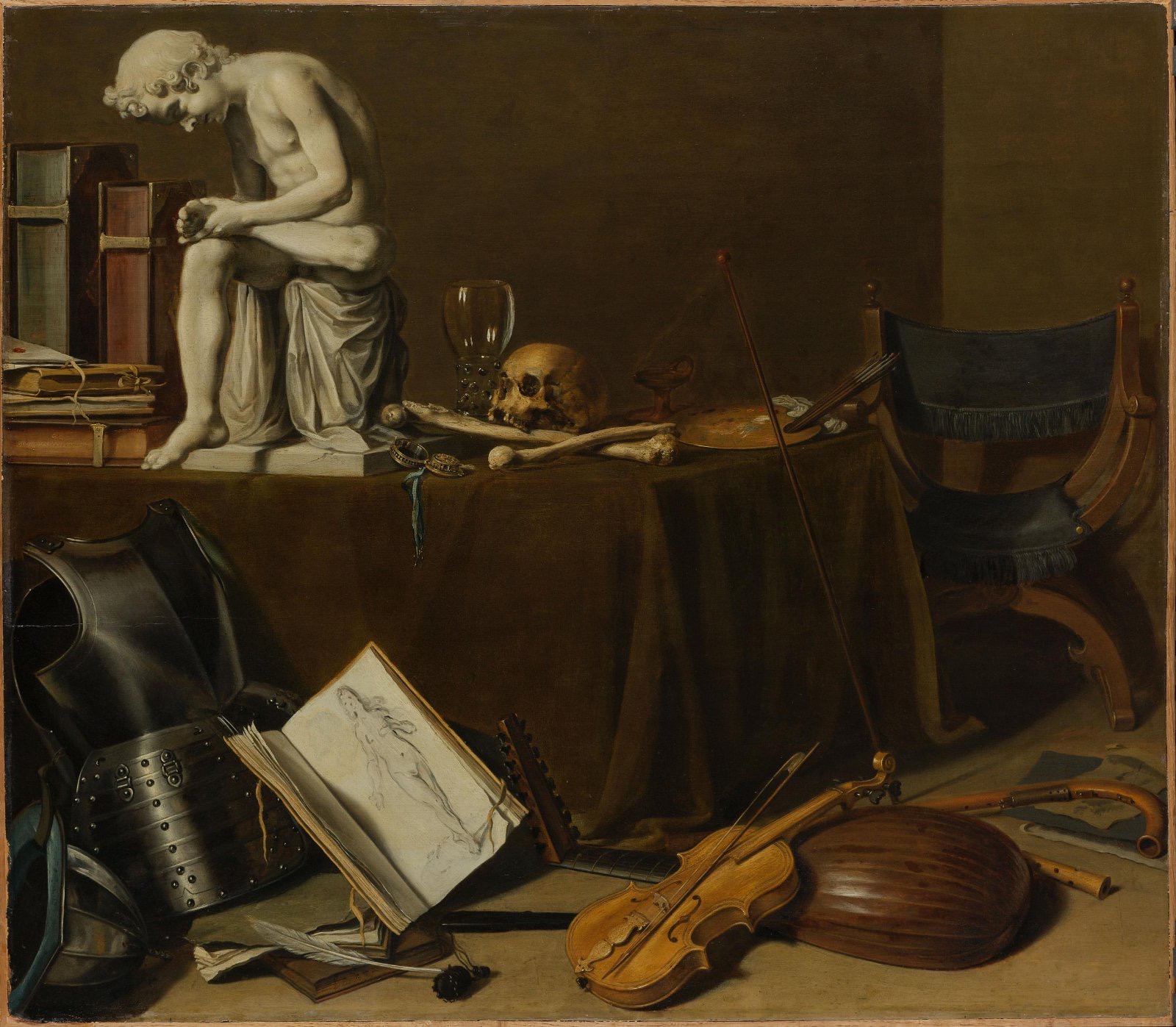 Zátiší vanitas se Spinariem, Pieter Claesz