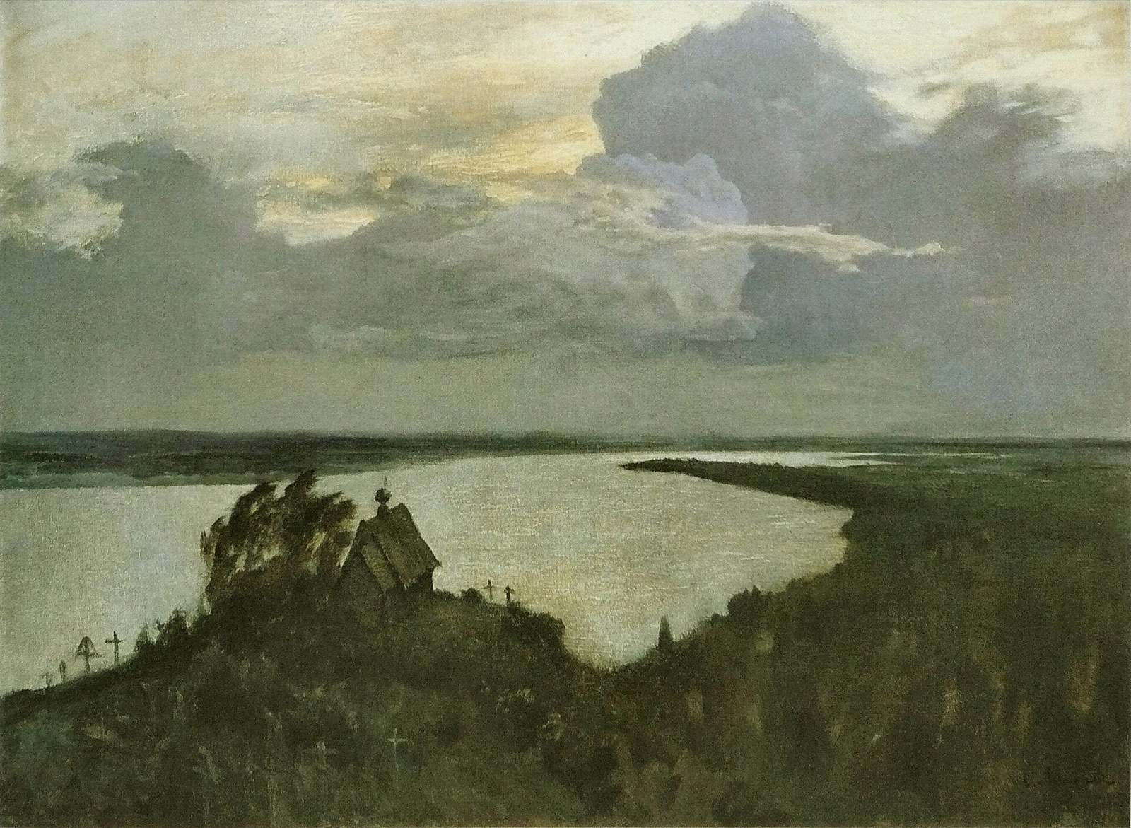 Nad věčným klidem, Isaak Levitan