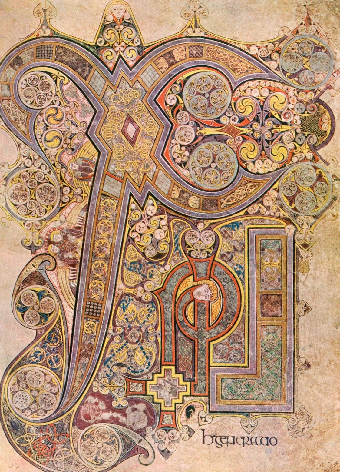 Monogram Krista Chi-Rho, Kniha z Kellsu