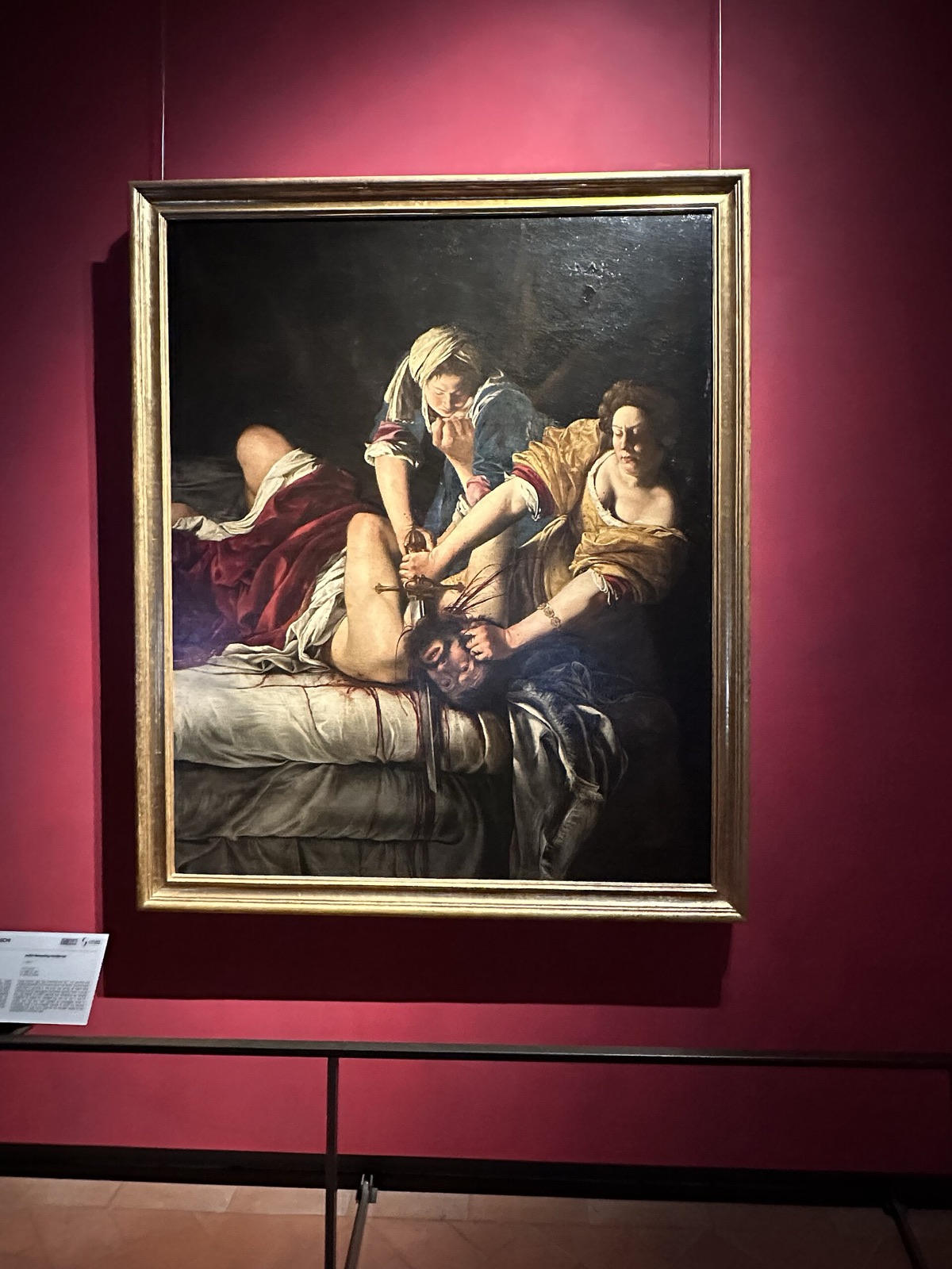 Judit stíná Holoferna, Artemisia Gentileschi