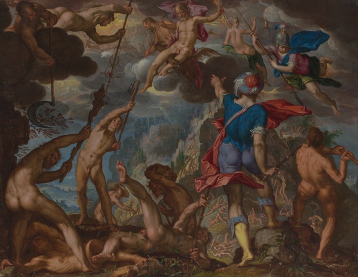 Bitva mezi bohy a giganty, Joachim Antonisz. Wtewael