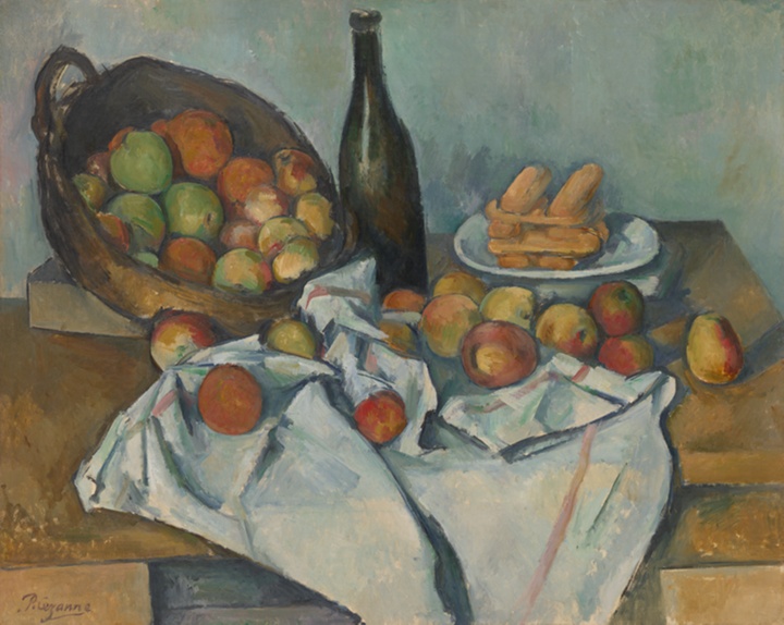 Košík s jablky, Paul Cézanne