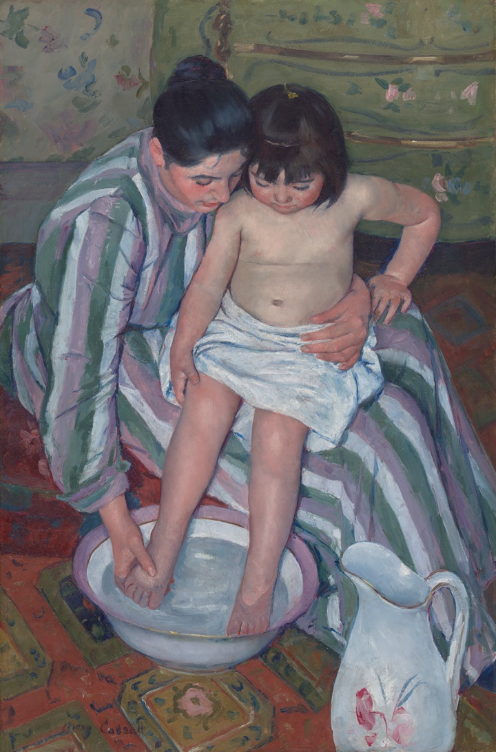 Koupel dítěte, Mary Cassatt