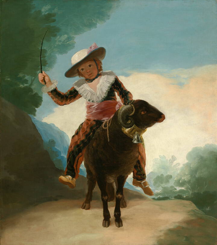 Chlapec na beranu, Francisco Goya