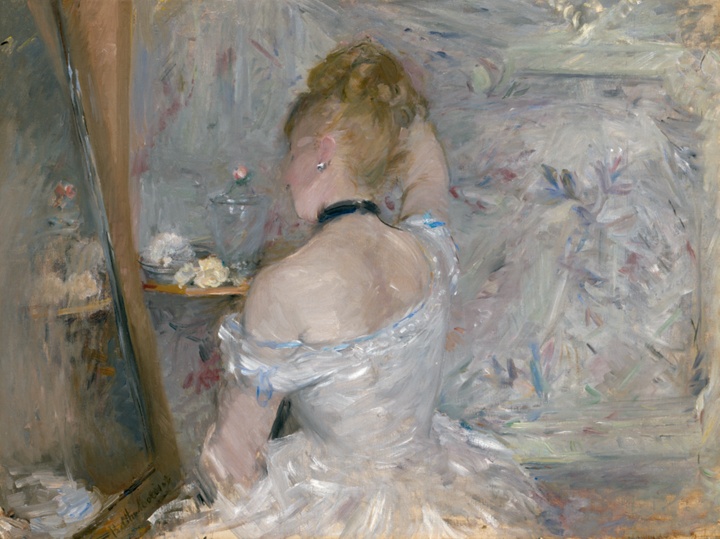 Žena při toaletě, Berthe Morisot