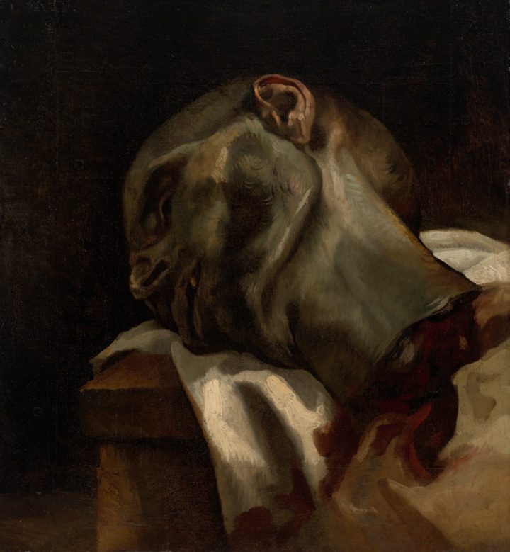 Hlava gilotinovaného muže, Jean Louis André Théodore Géricault