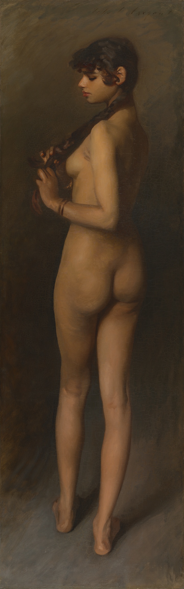 Studie podle modelu (Studie egyptské dívky), John Singer Sargent
