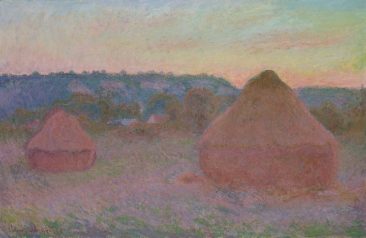 Kupky sena (Konec dne, podzim), Claude Monet