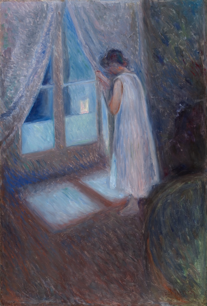Dívka u okna, Edvard Munch