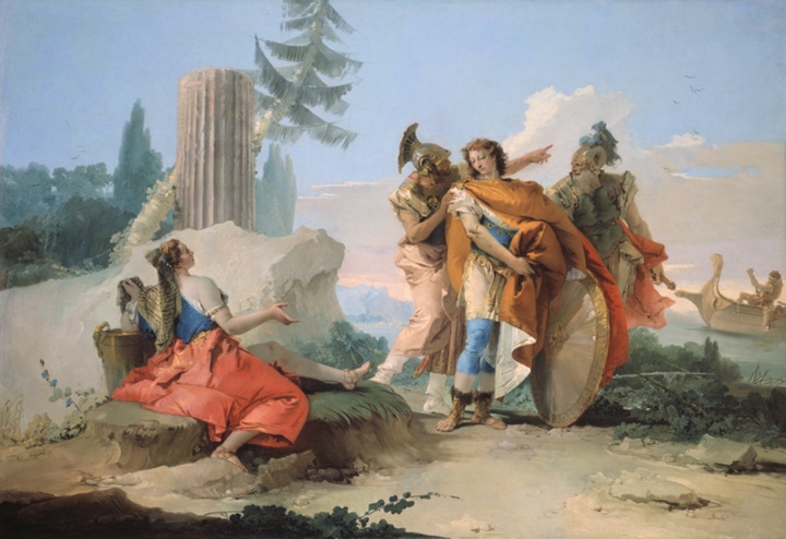 Armida opuštěná Rinaldem, Giovanni Battista Tiepolo