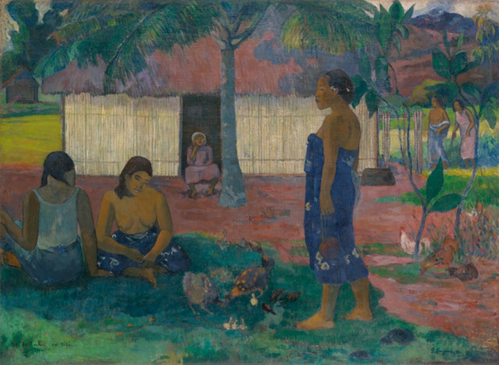 No te aha oe riri (Proč se zlobíš?), Paul Gauguin