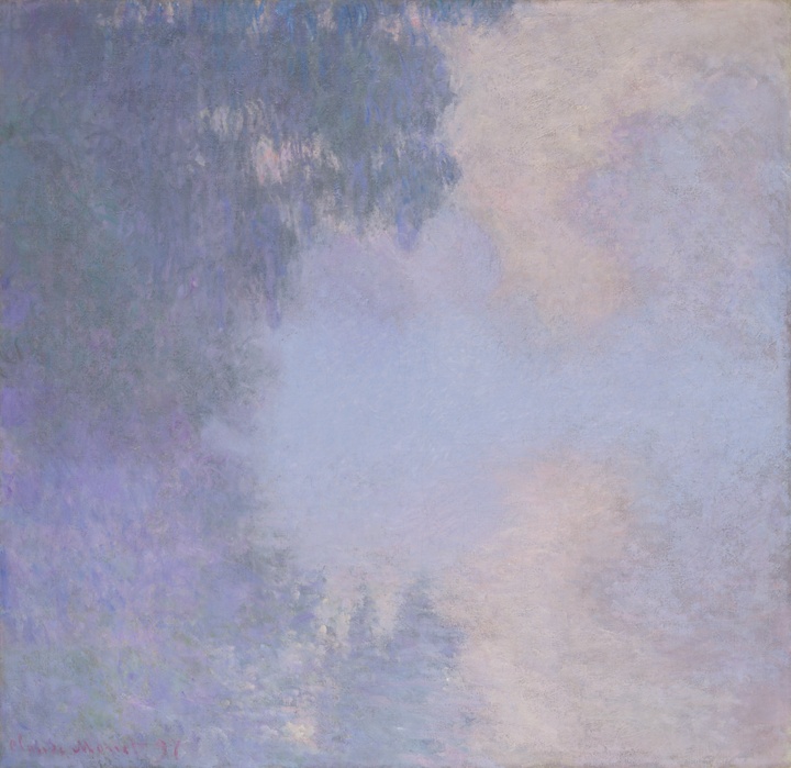 Rameno Seiny u Giverny (Mlha), Claude Monet
