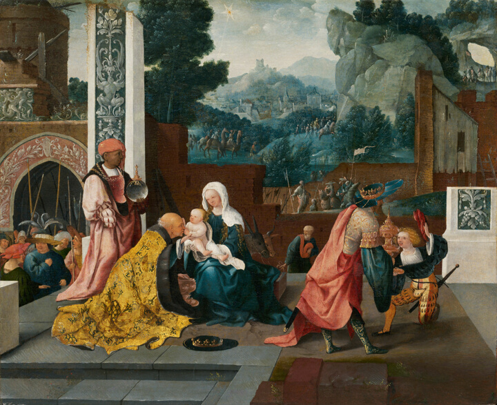 Klanění tří králů, Jan van Scorel