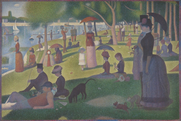 Nedělní odpoledne na ostrově Grande Jatte — 1884, Georges Seurat