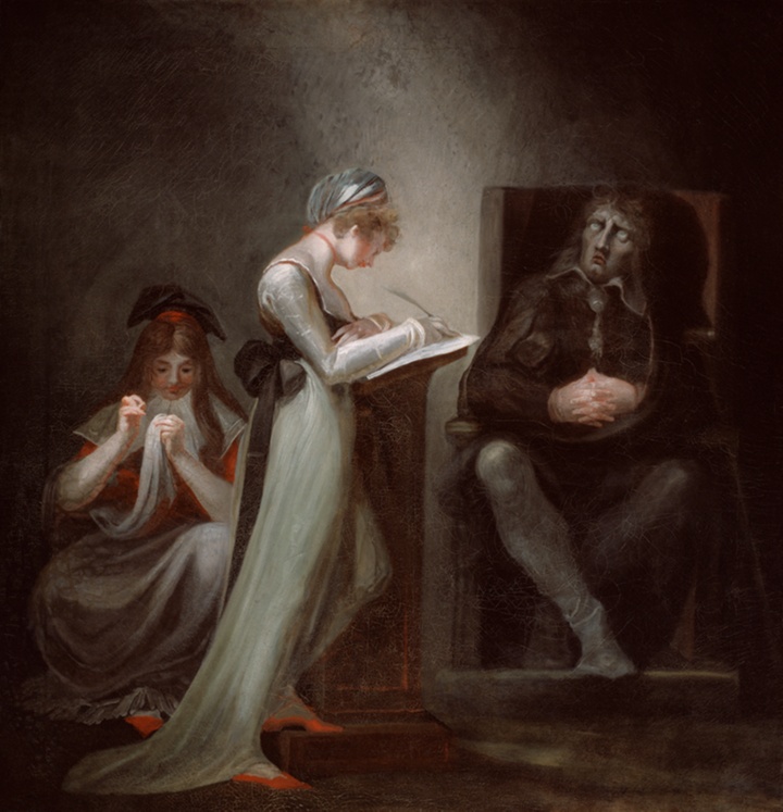 Milton diktující své dceři, Henry Fuseli