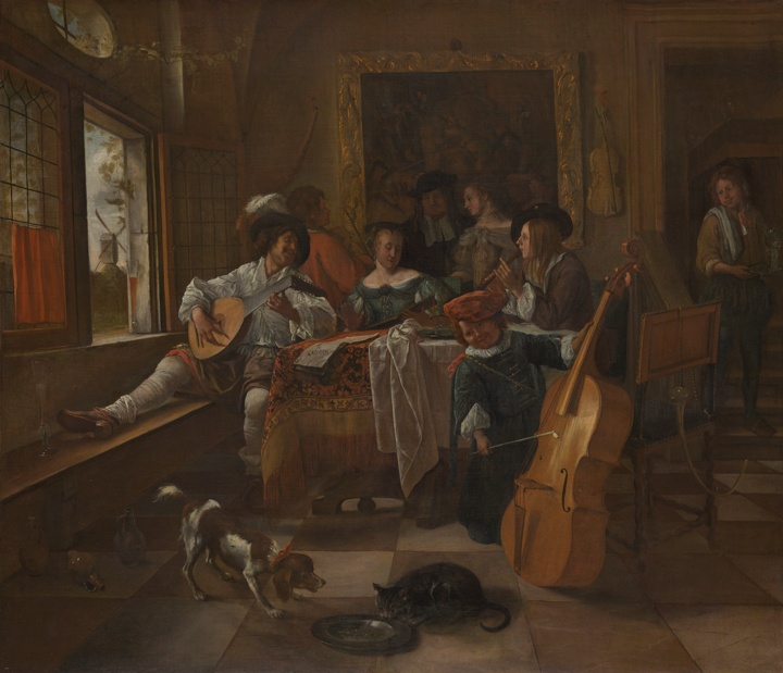 Rodinný koncert, Jan Steen