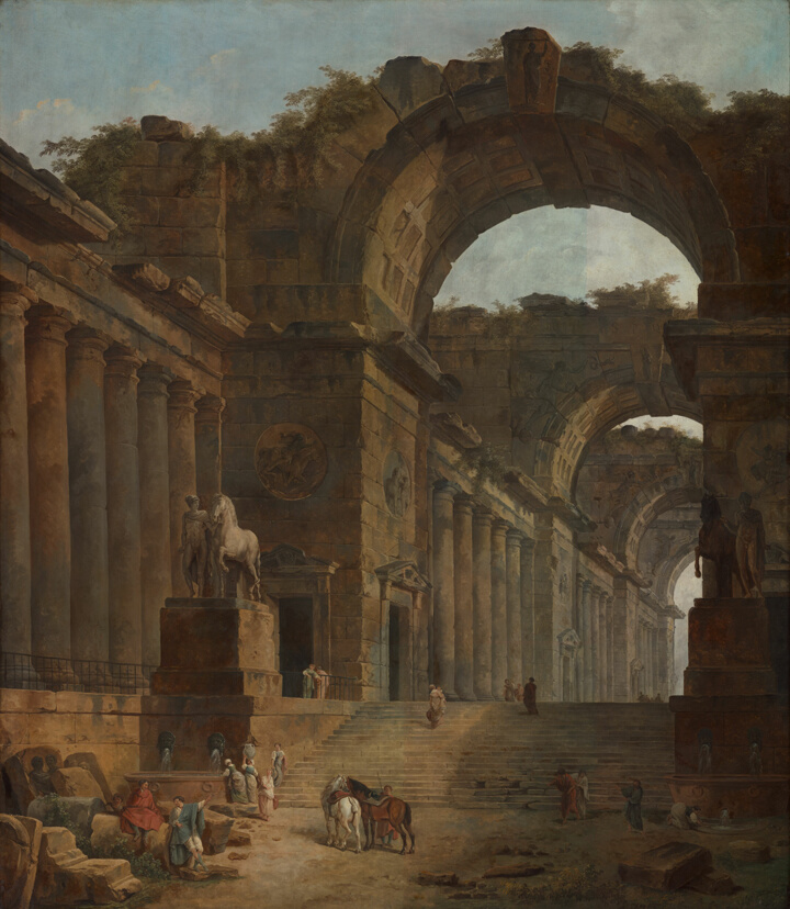 Fontány, Hubert Robert