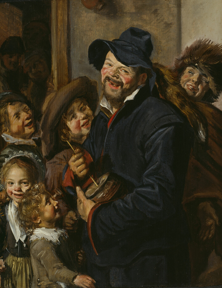 Hráč na rommelpot, Workshop of Frans Hals