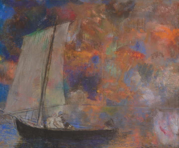 Květinová oblaka, Odilon Redon