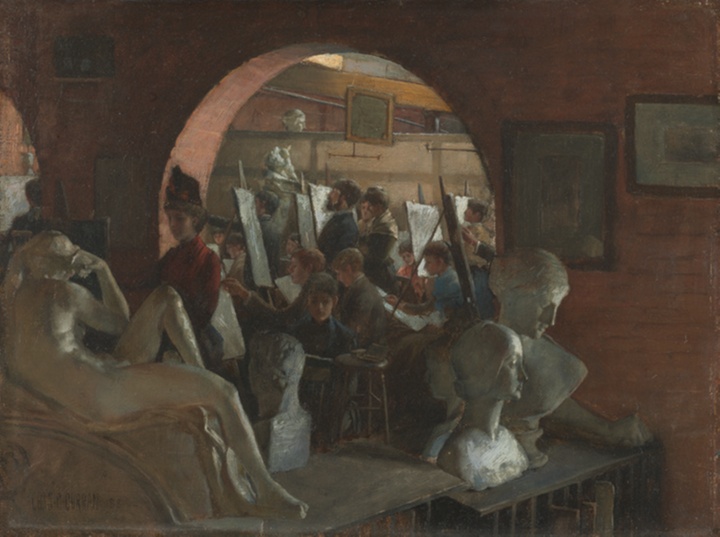 Výklenek v Art Students' League, Charles Courtney Curran