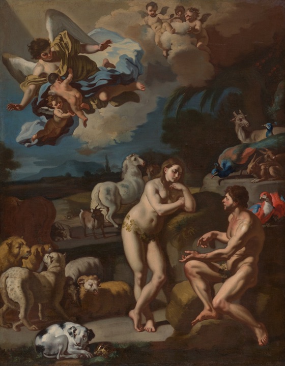 Adam a Eva v ráji, Francesco Solimena