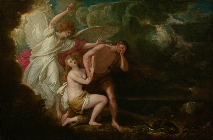 Vyhnání Adama a Evy z ráje, Benjamin West