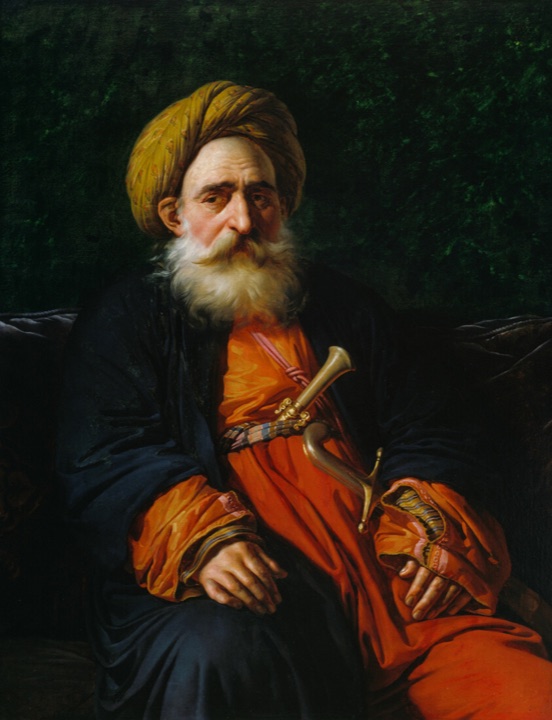 Portrét Katchefa Dahoutha, křesťanského mameluka, Anne-Louis Girodet de Roussy-Trioson