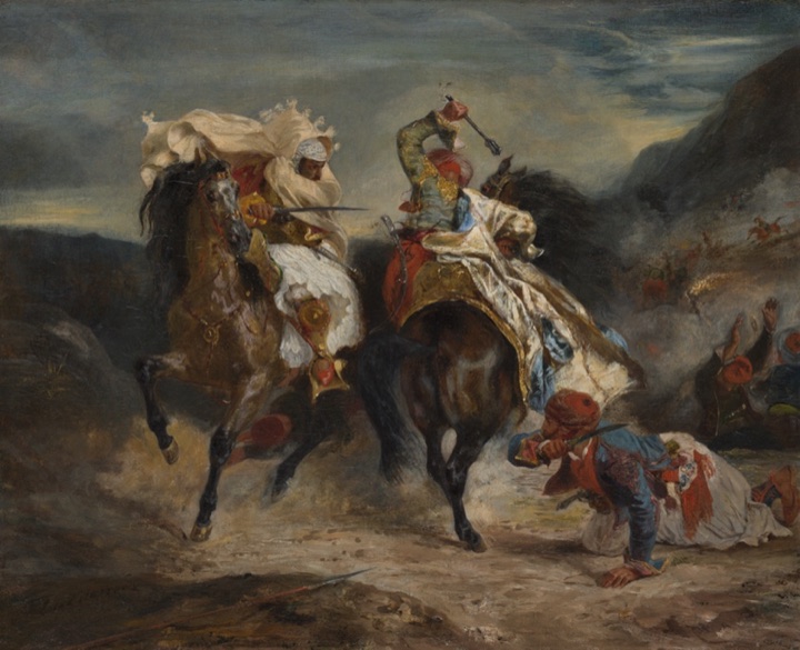 Souboj Giaura s Hasanem, Eugène Delacroix