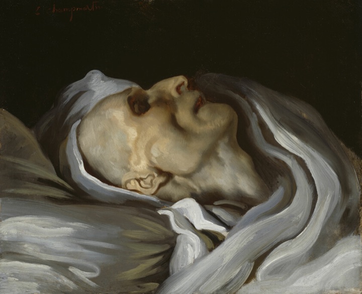 Théodore Géricault na smrtelné posteli, Charles Emile Champmartin
