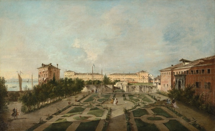 Zahrada paláce Contarini dal Zaffo, Francesco Guardi