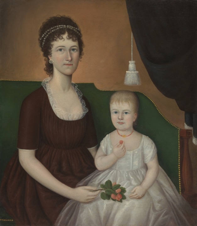 Elizabeth Grant Bankson Beatty (paní James Beatty) s dcerou Susan, Joshua Johnson