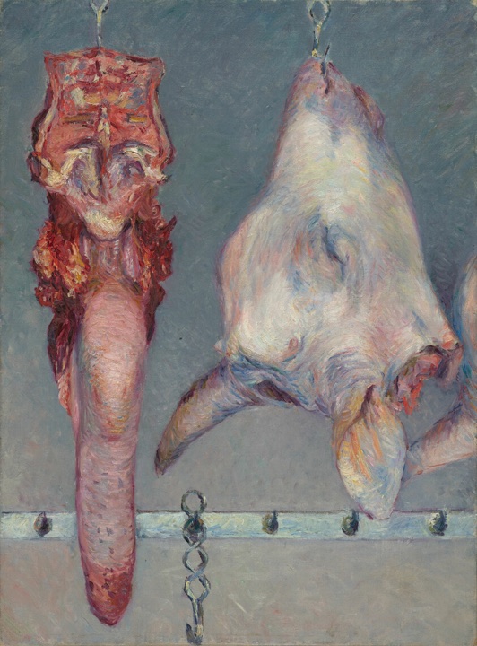 Telecí hlava a hovězí jazyk, Gustave Caillebotte