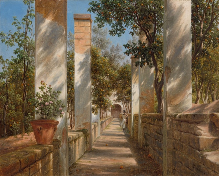 Pergola s pomeranči, Thomas Fearnley