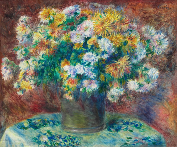 Chryzantémy, Pierre-Auguste Renoir