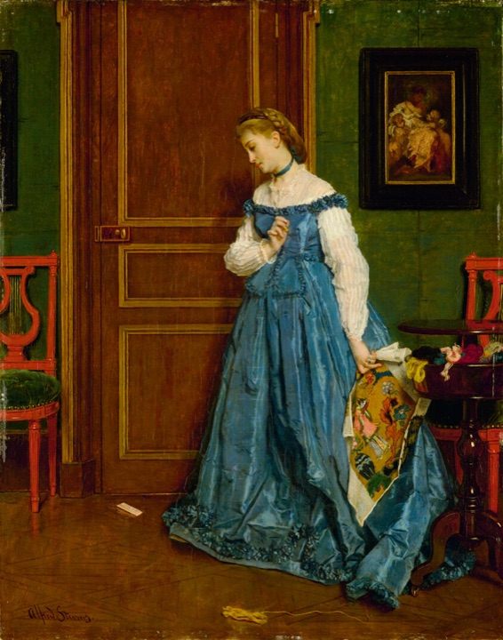 Váhání (Madame Monteaux?), Alfred Stevens