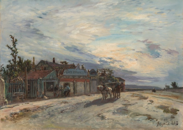 Hospoda u cesty, Johan Barthold Jongkind